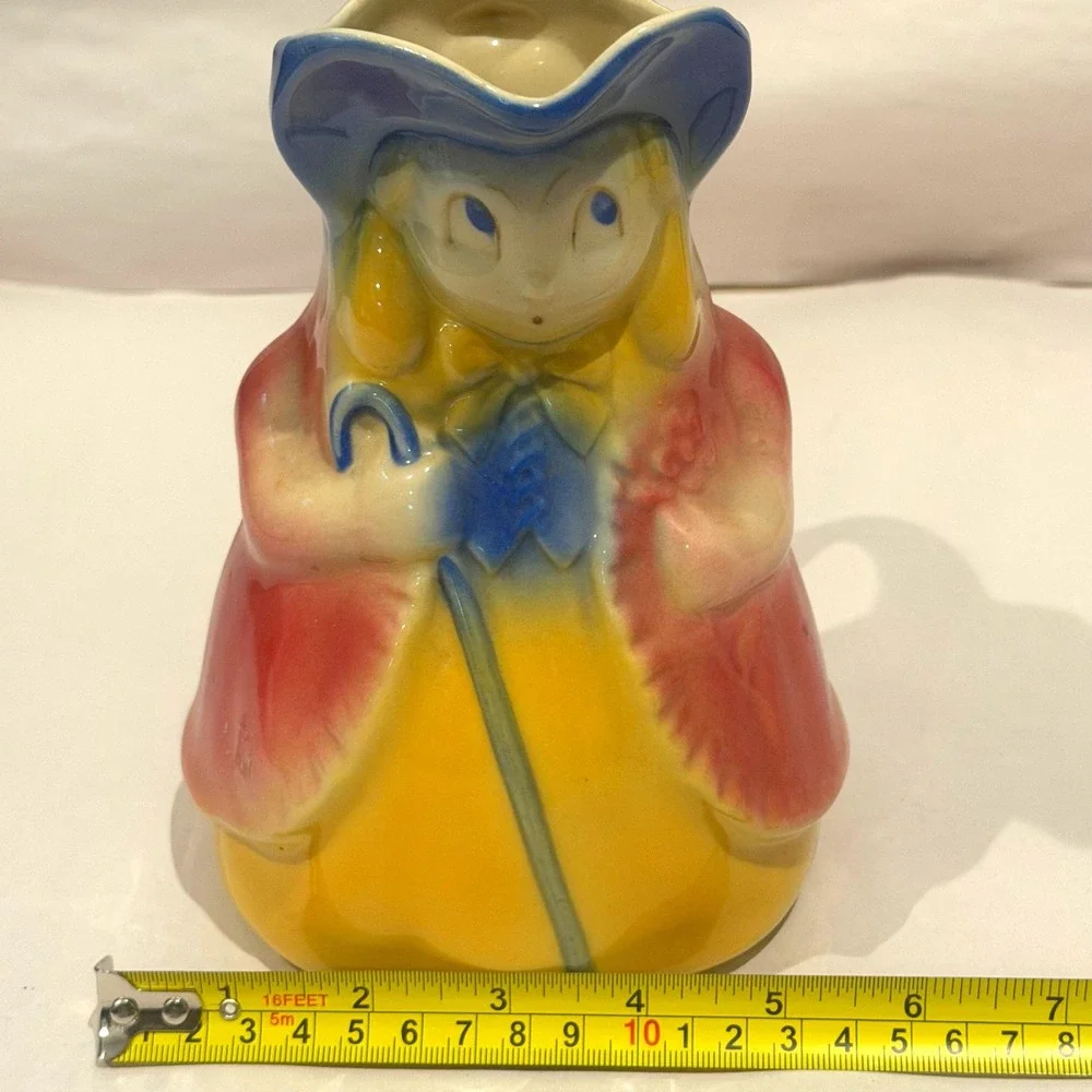 Shawnee Pottery 1940s Little Bo Peep Figural Pitcher Creamer USA Shape 47